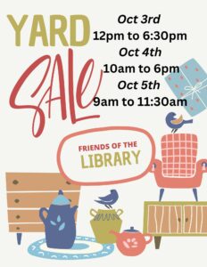 Read more about the article Friends of the Library Yard Sale