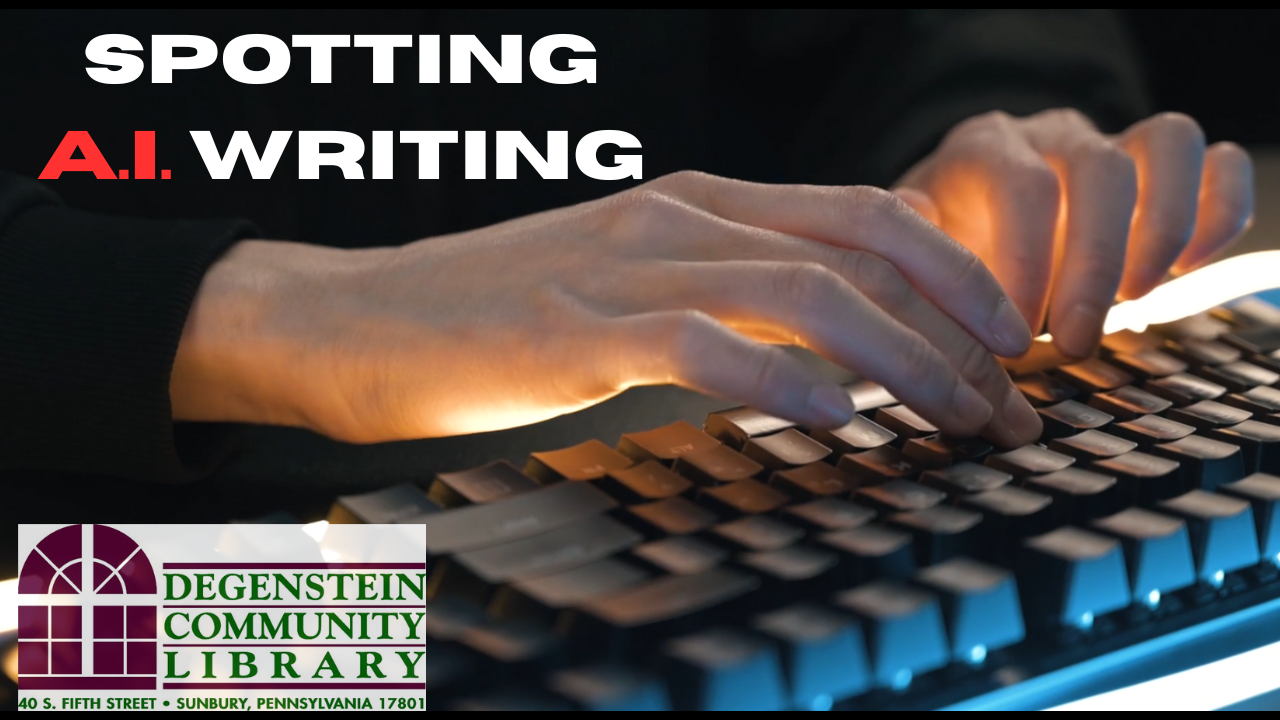 Read more about the article Spotting A.I. Writing